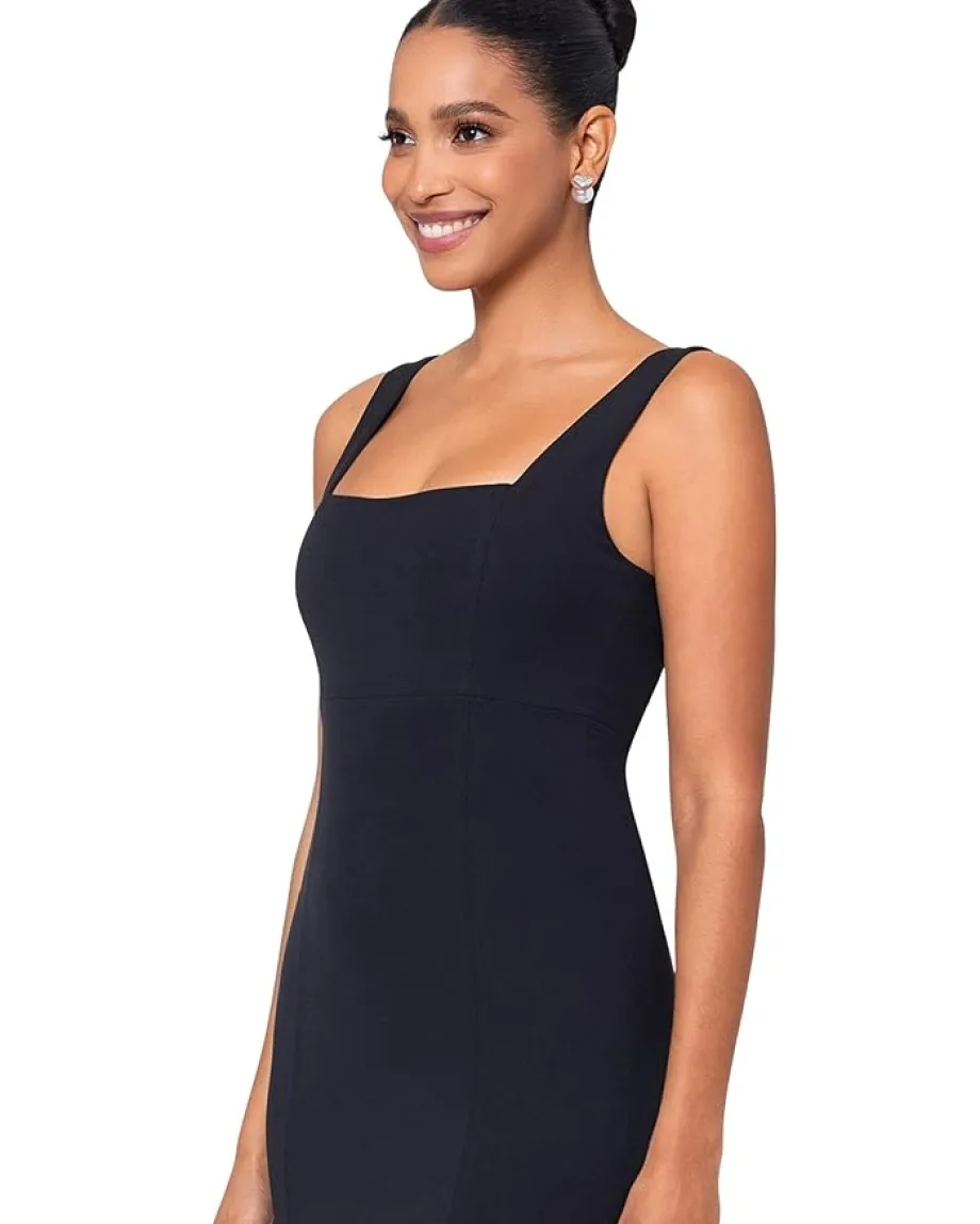 Betsy & Adam Long knit square neck mermaid Black Best