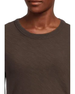 Women Lilla P Long Sleeve Bias Crew Neck