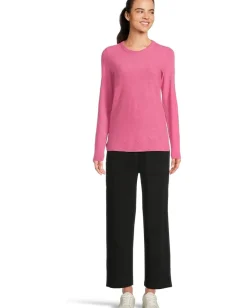 Women Lilla P Long Sleeve Bias Crew Neck