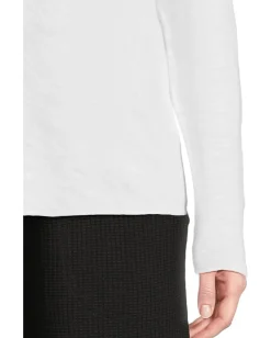 Women Lilla P Long Sleeve Bias Crew Neck