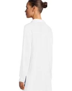 Mod-o-doc Long Sleeve Button Up Tunic White