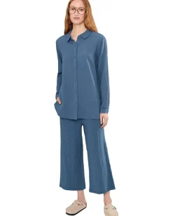 Women Mod-o-doc Long Sleeve Button Up Tunic