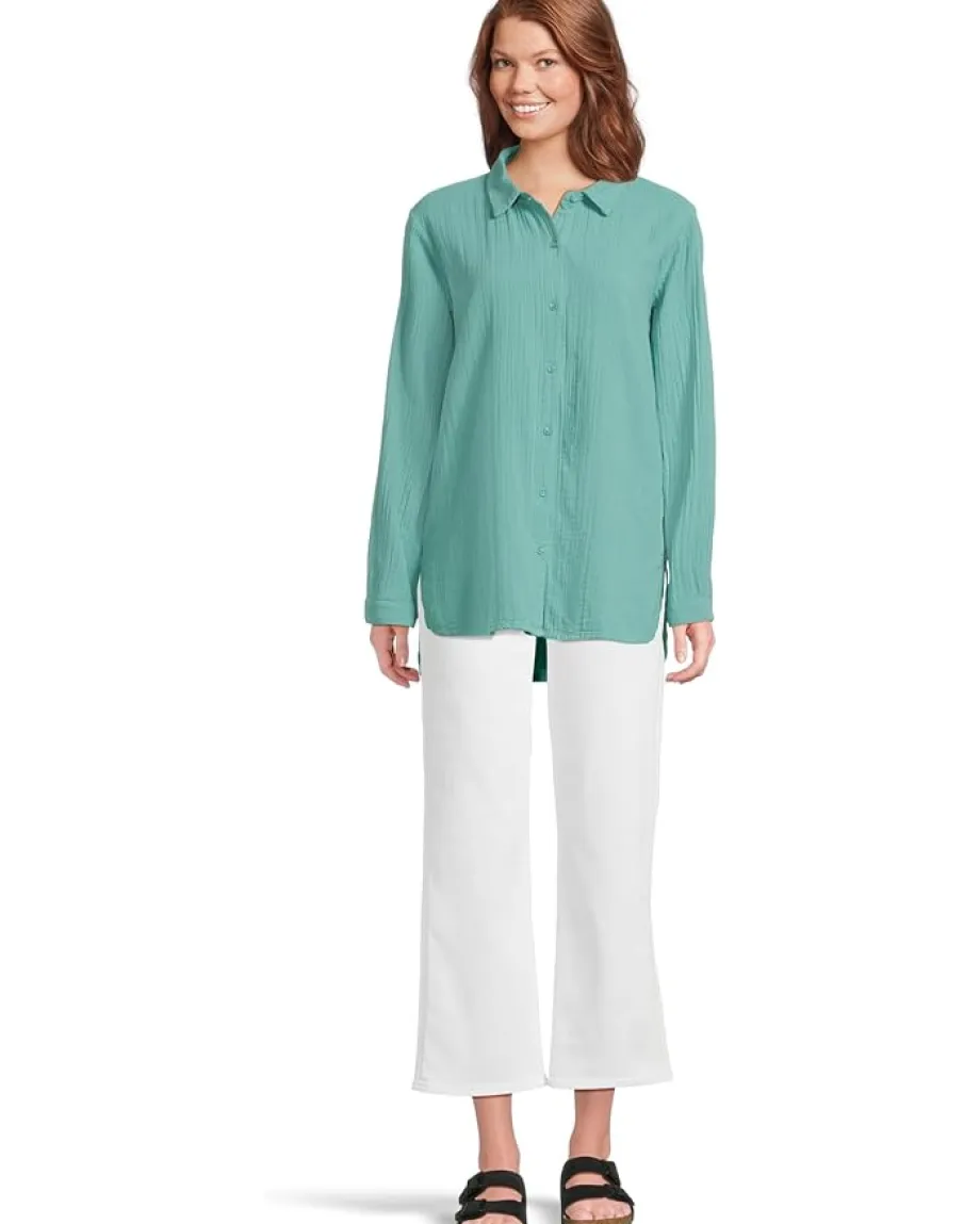 Mod-o-doc Long Sleeve Button-Up Shirt Open Water Outlet