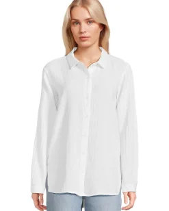 Mod-o-doc Long Sleeve Button-Up Shirt White Best