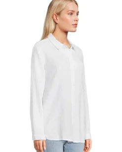 Mod-o-doc Long Sleeve Button-Up Shirt White Best
