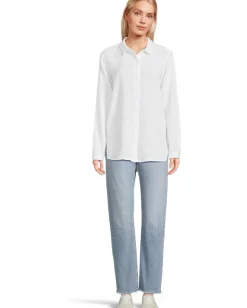 Mod-o-doc Long Sleeve Button-Up Shirt White Best