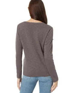 Mod-o-doc Long Sleeve Crew Neck Favorite Tee Dark Pewter