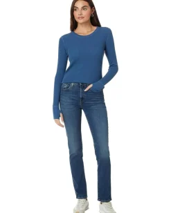 Mod-o-doc Long Sleeve Crew Neck Tee with Thumbhole Slate Teal