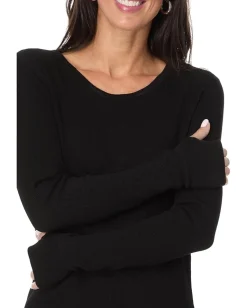 Mod-o-doc Long Sleeve Crew Tee with Thumbhole Black Outlet