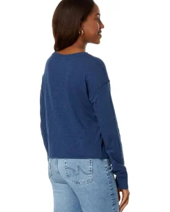 bobi Los Angeles Long Sleeve Cropped Boxy Top Coast Clearance