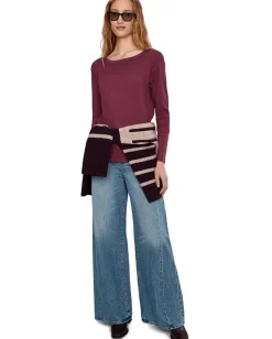 Women Mod-o-doc Long Sleeve Dropped Armhole Oversized Top