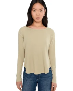 Women Mod-o-doc Long Sleeve Dropped Armhole Oversized Top