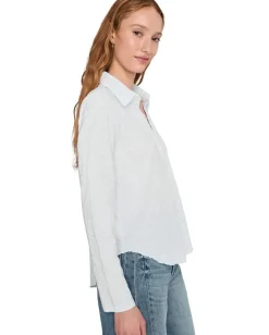 Mod-o-doc Long Sleeve Easy Polo Tee White 1 Clearance