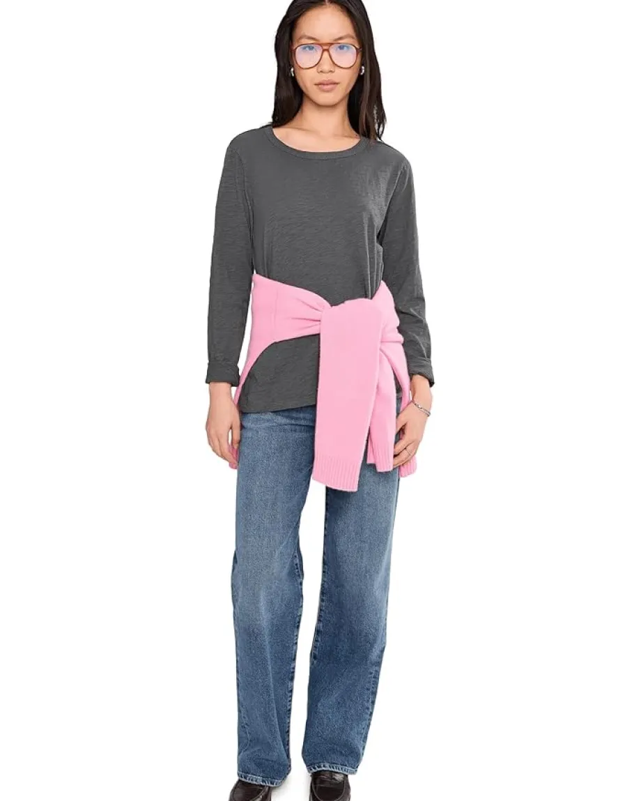 Mod-o-doc Long Sleeve Favorite Tee Washed Ebony Best