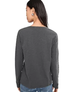 Mod-o-doc Long Sleeve Favorite Tee Washed Ebony Best