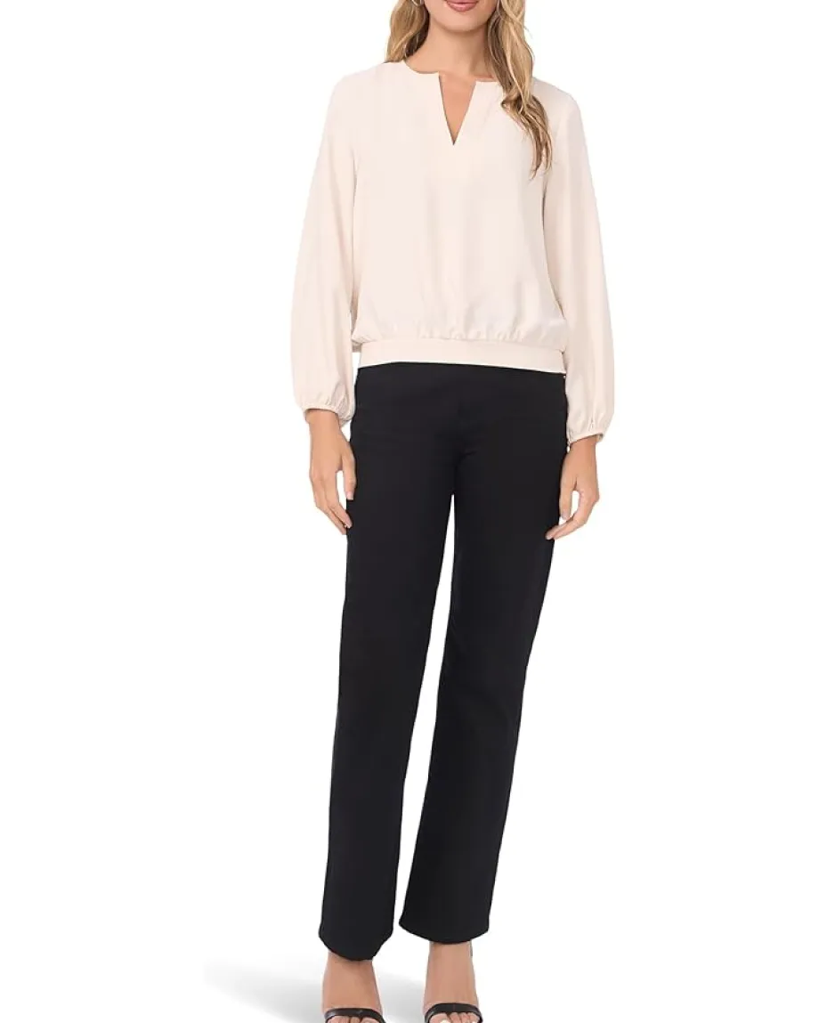 Vince Camuto Long Sleeve Half Placket Birch Outlet