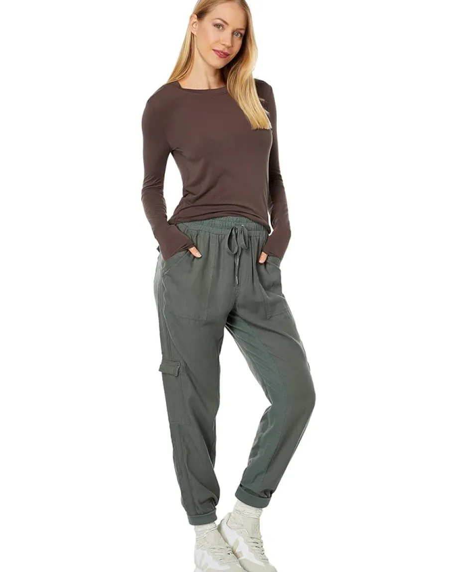 Women Splendid Long Sleeve Jersey Tee