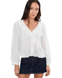 Women Madewell Long Sleeve Kelly With Lace