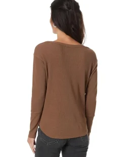 Women Mod-o-doc Long Sleeve Oversize Top with Rib Cuffs