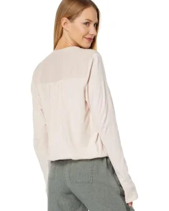 Women Splendid Long Sleeve Paige Surplice