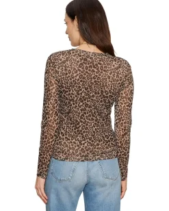 Sanctuary Long Sleeve Perfect Mesh Tee French Kitty