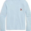 Vineyard Vines Kids Long Sleeve Pocket Tee (Toddler/Little Kid/Big Kid) Ice Water 1 Sale