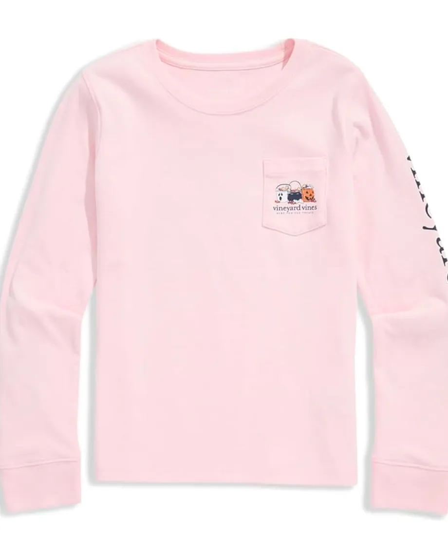 Women Vineyard Vines Kids Long Sleeve Pocket Tee (Toddler/Little Kid/Big Kid)