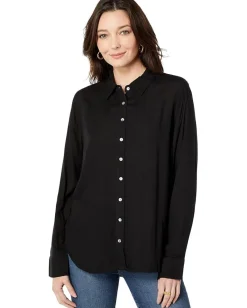 Dylan by True Grit Long Sleeve Scout Shirt Black Clearance