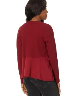 Mod-o-doc Long Sleeve Shark Bite Top Maple Sugar Sale