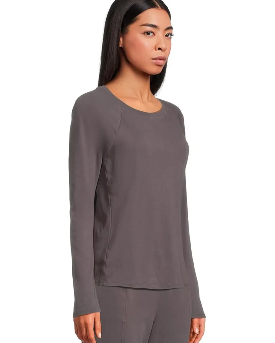 Women Mod-o-doc Long Sleeve Slim Crew Neck Tee