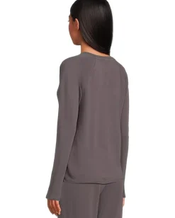 Women Mod-o-doc Long Sleeve Slim Crew Neck Tee