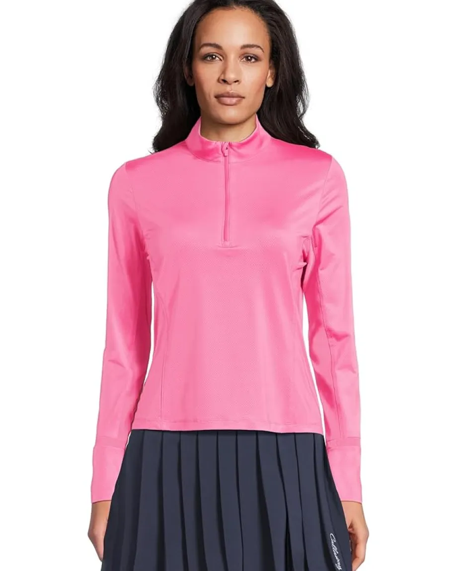 Callaway Long Sleeve Sun Protection Top Cheeky Pink Hot
