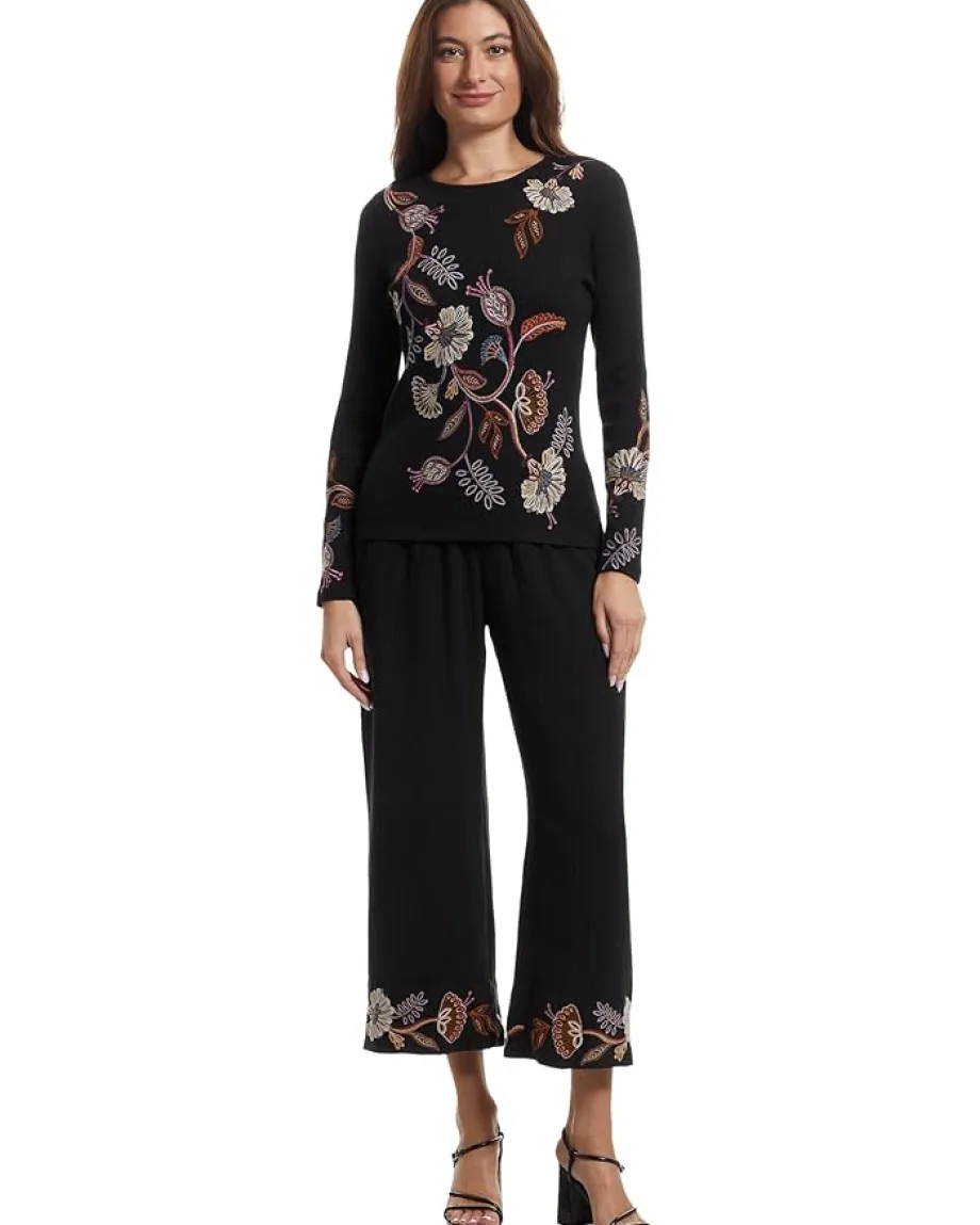 Johnny Was Long Sleeve Thermal- Gineva Black Clearance