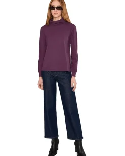 Mod-o-doc Long Sleeve Turtle Neck Tee Elderberry Outlet