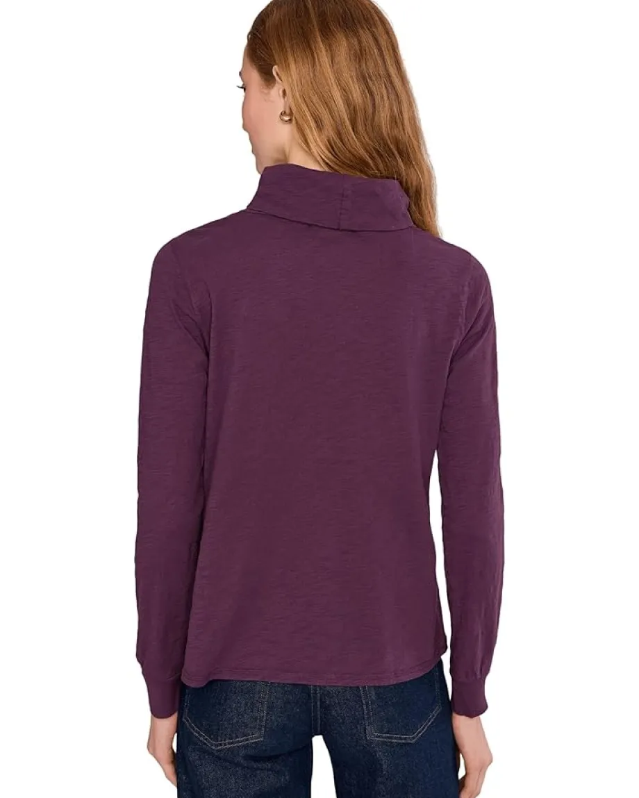 Mod-o-doc Long Sleeve Turtle Neck Tee Elderberry Outlet