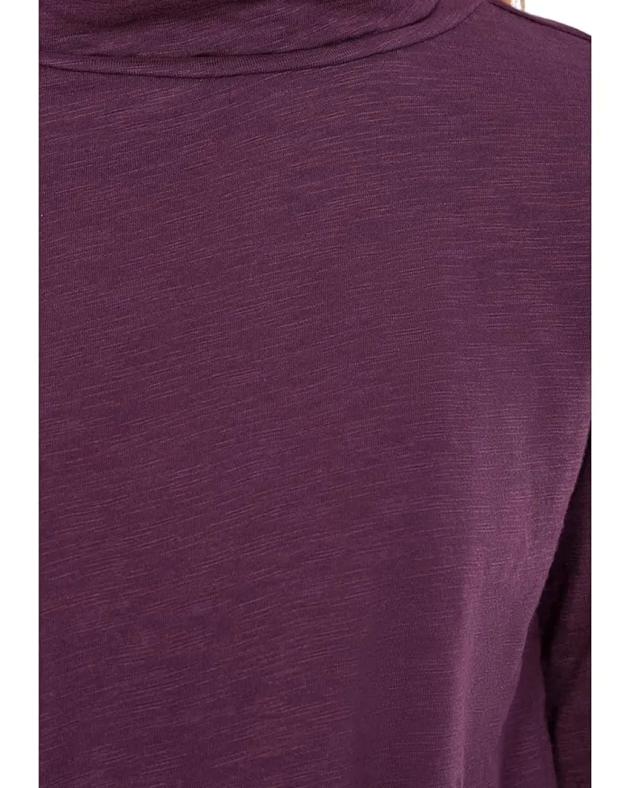 Mod-o-doc Long Sleeve Turtle Neck Tee Elderberry Outlet