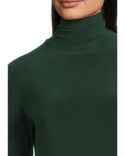 Women Norma Kamali Long Sleeve Turtle Swing Dress