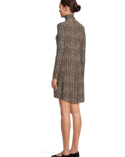 Women Norma Kamali Long Sleeve Turtle Swing Dress