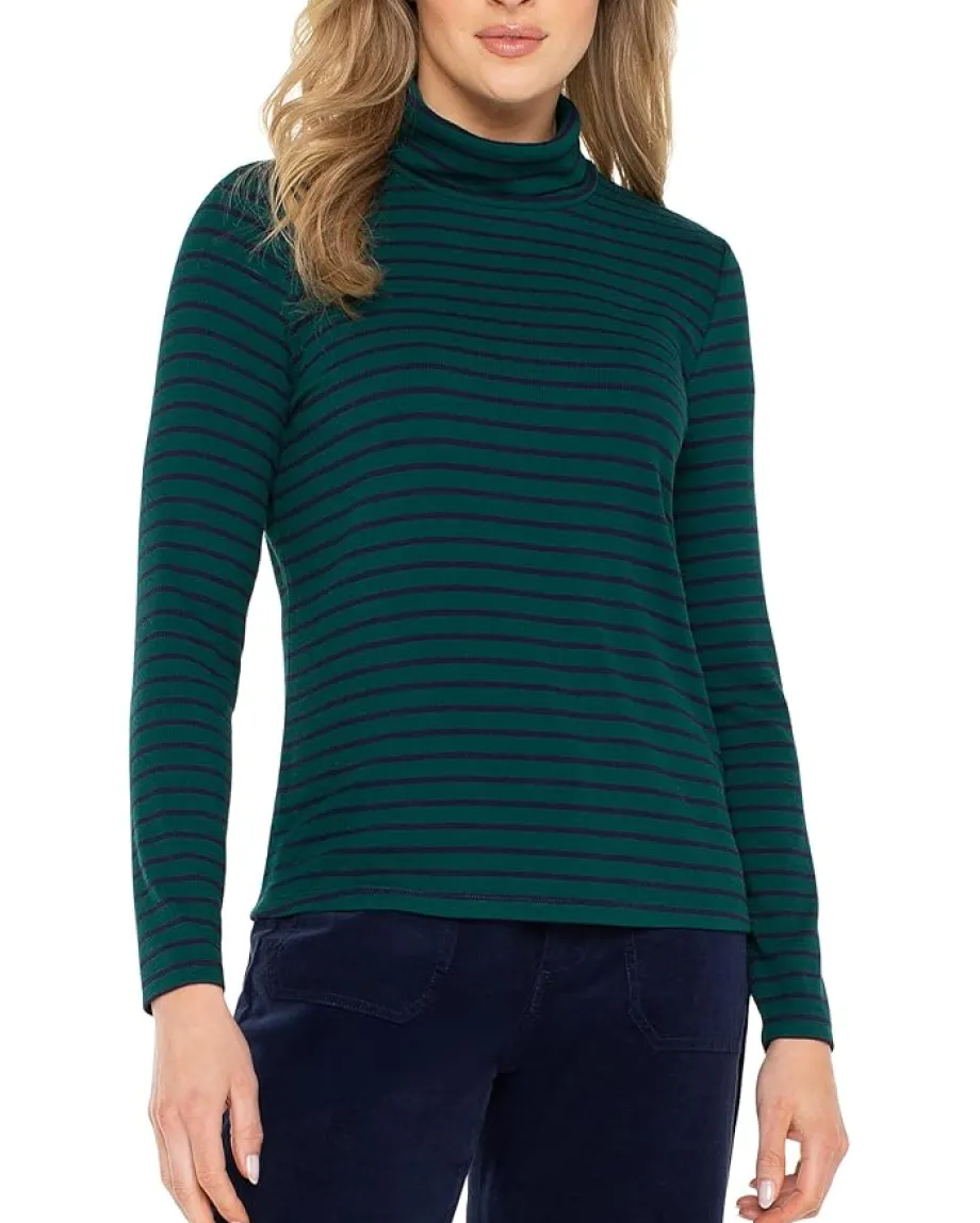 Women Liverpool Los Angeles Long Sleeve Turtleneck Knit Top