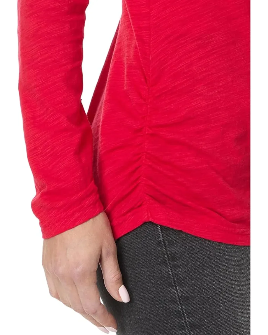 Women Mod-o-doc Long Sleeve Twisted Scoop Neck Tee