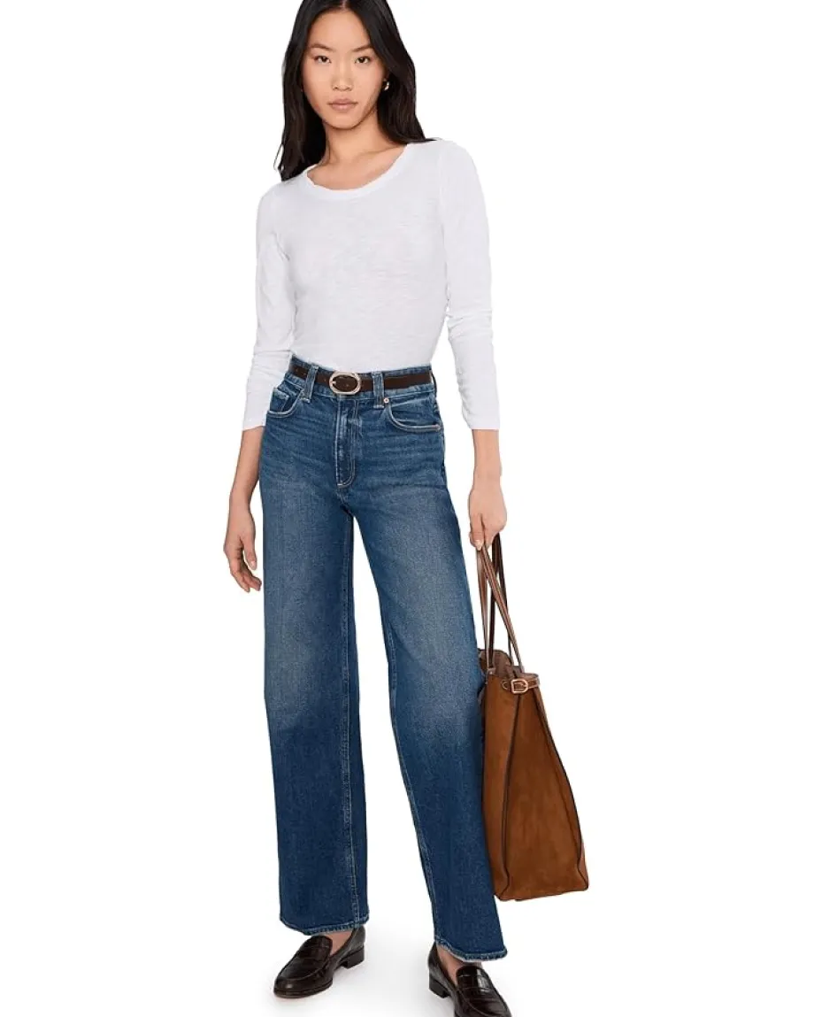 Mod-o-doc Long Sleeve Twisted Scoopneck Tee White Online