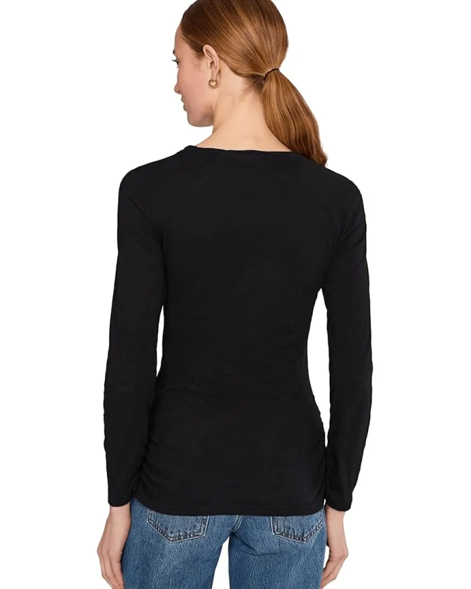 Women Mod-o-doc Long Sleeve Twisted Scoopneck Tee