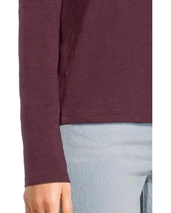 Lilla P Long Sleeve V-Neck Merlot Sale