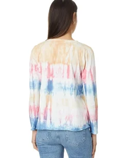 Women Mod-o-doc Long Sleeve V-Neck Tee with Curve Hem