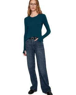 Mod-o-doc Long Sleeve With Thumbhole, Crewneck Tee Fanta-sea Discount