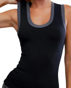 Free People Longer Days Tank Black Online