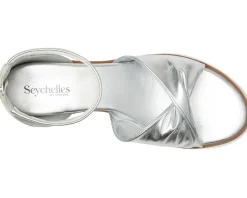 Women Seychelles Look Up Metallic Leather Sandal
