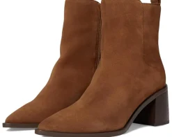 Vince Camuto Lorelai Block Heel Bootie Burnt Sugar New