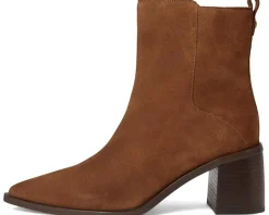 Vince Camuto Lorelai Block Heel Bootie Burnt Sugar New