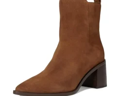 Vince Camuto Lorelai Block Heel Bootie Burnt Sugar New